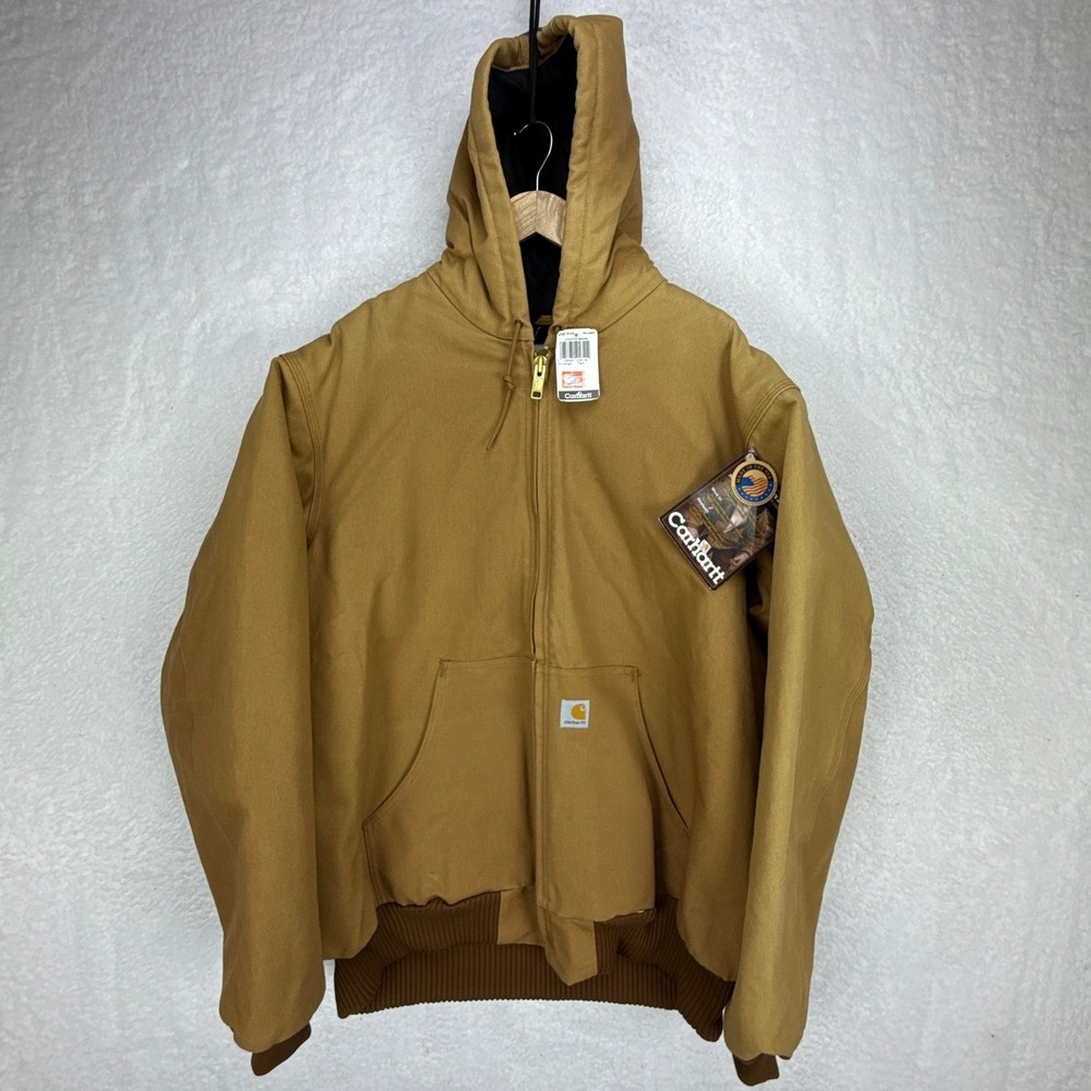 Carhartt Sandstone Active Jacket Quilt‎ Lined Mens XL J140 BRN Brown NWT